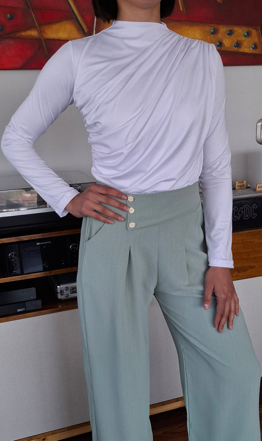 POLERA BASIC CLASIC BLANCA