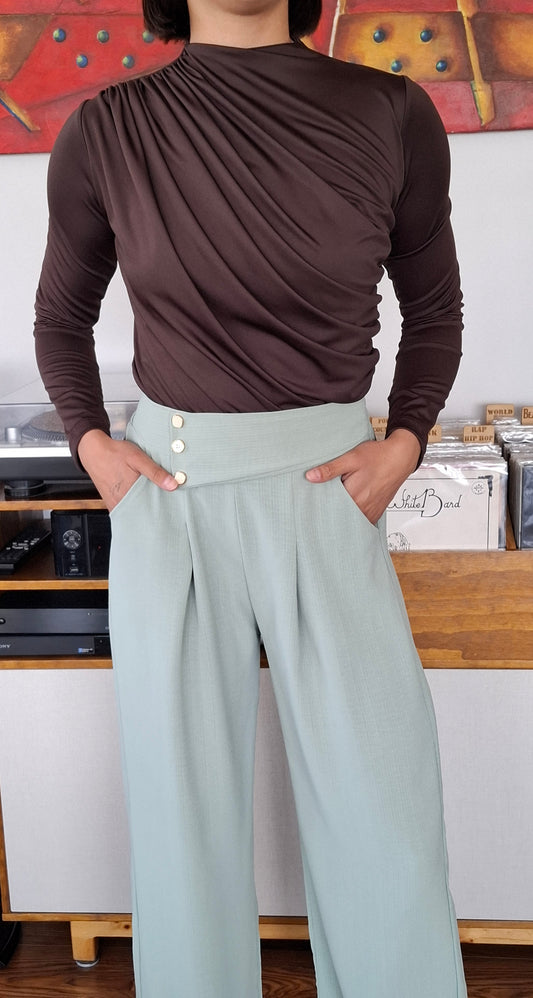 POLERA BASIC CLASIC CAFE MORO