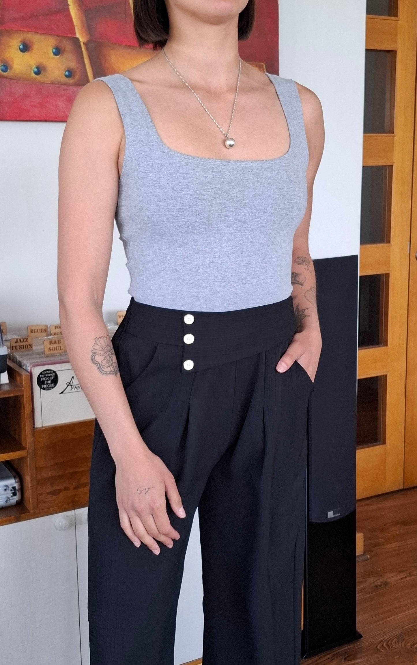 PANTALONES SASTRE NEGRO