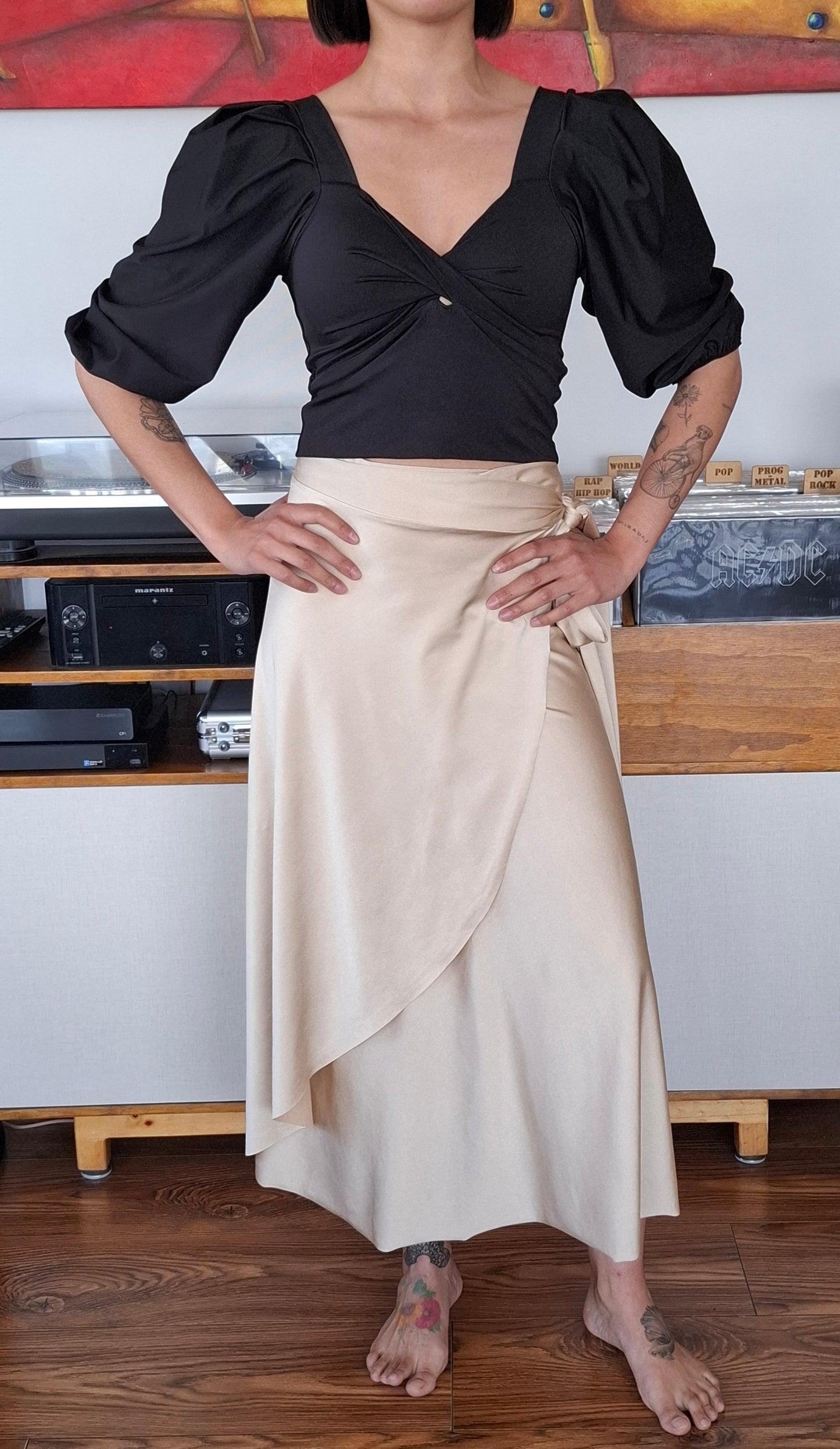 CROP TOP ANY 2 EN 1 NEGRO