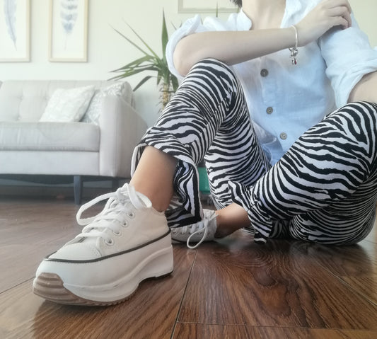 CALZA BRUNA ANIMAL PRINT