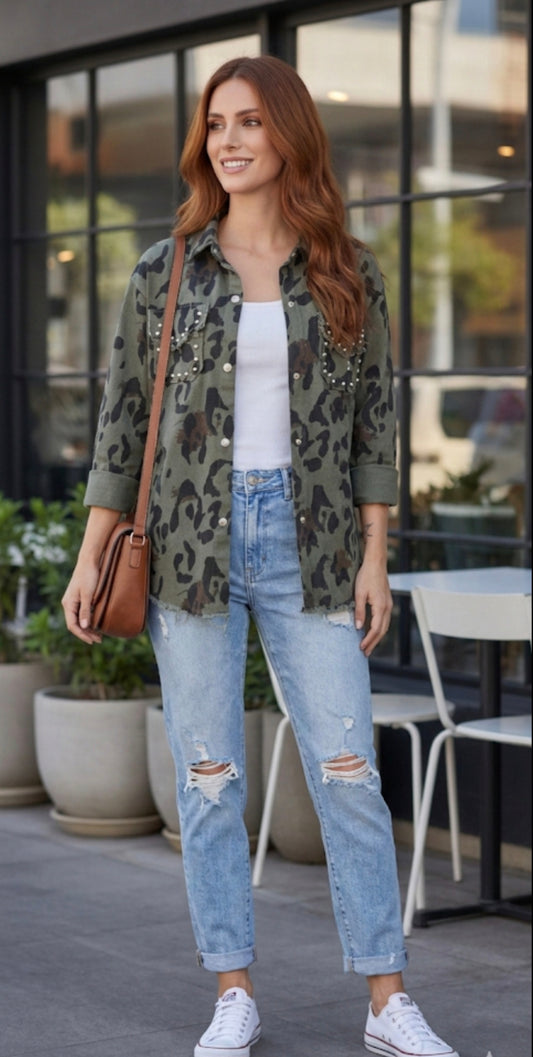 CHAQUETA NAI  (tipo camisa gruesa)