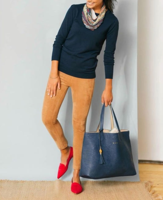 CALZA PITILLO GAMUZA CAMEL